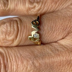 Love Stack with Tiny Diamond