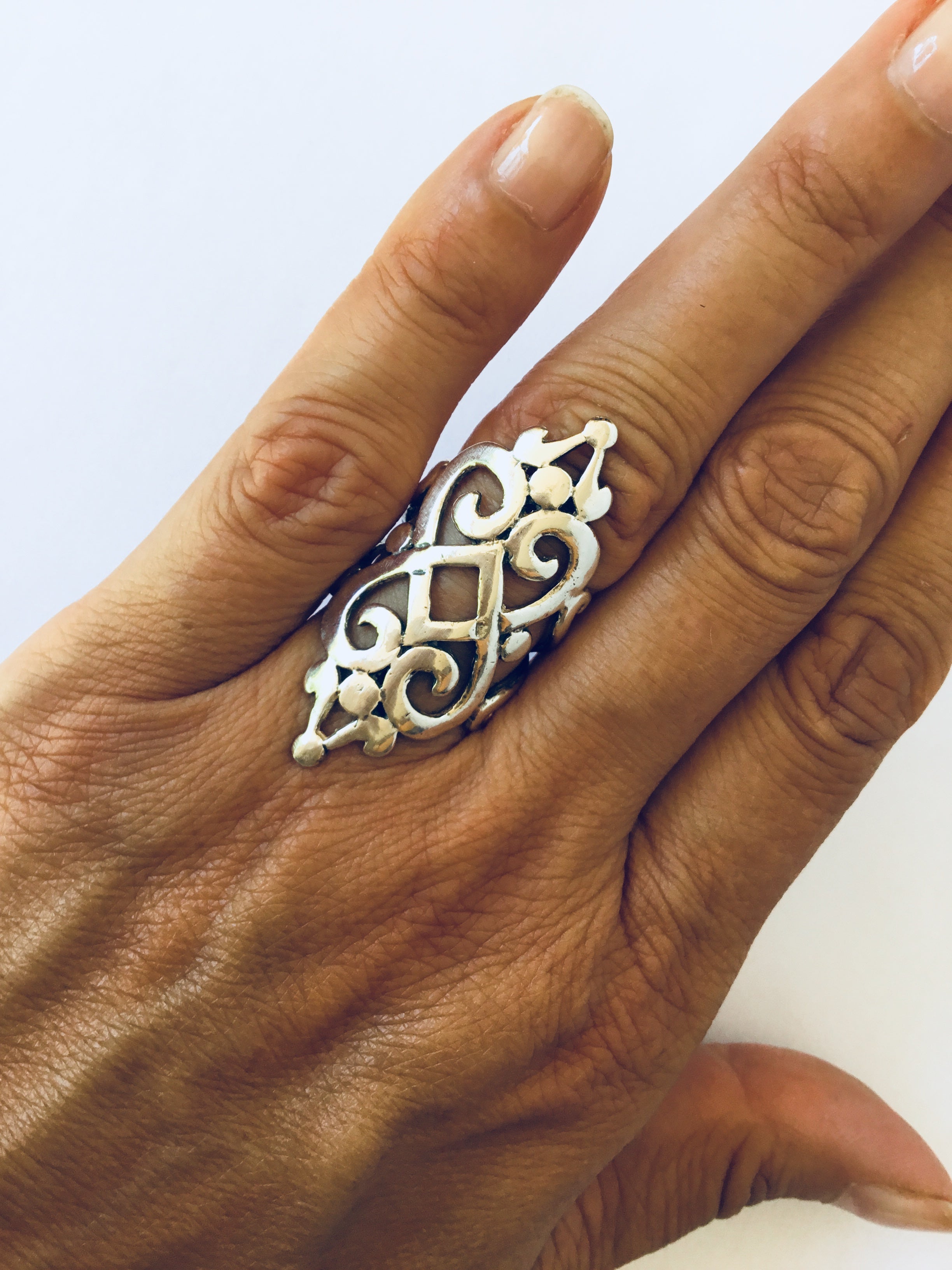 Double Lotus Heart Ring