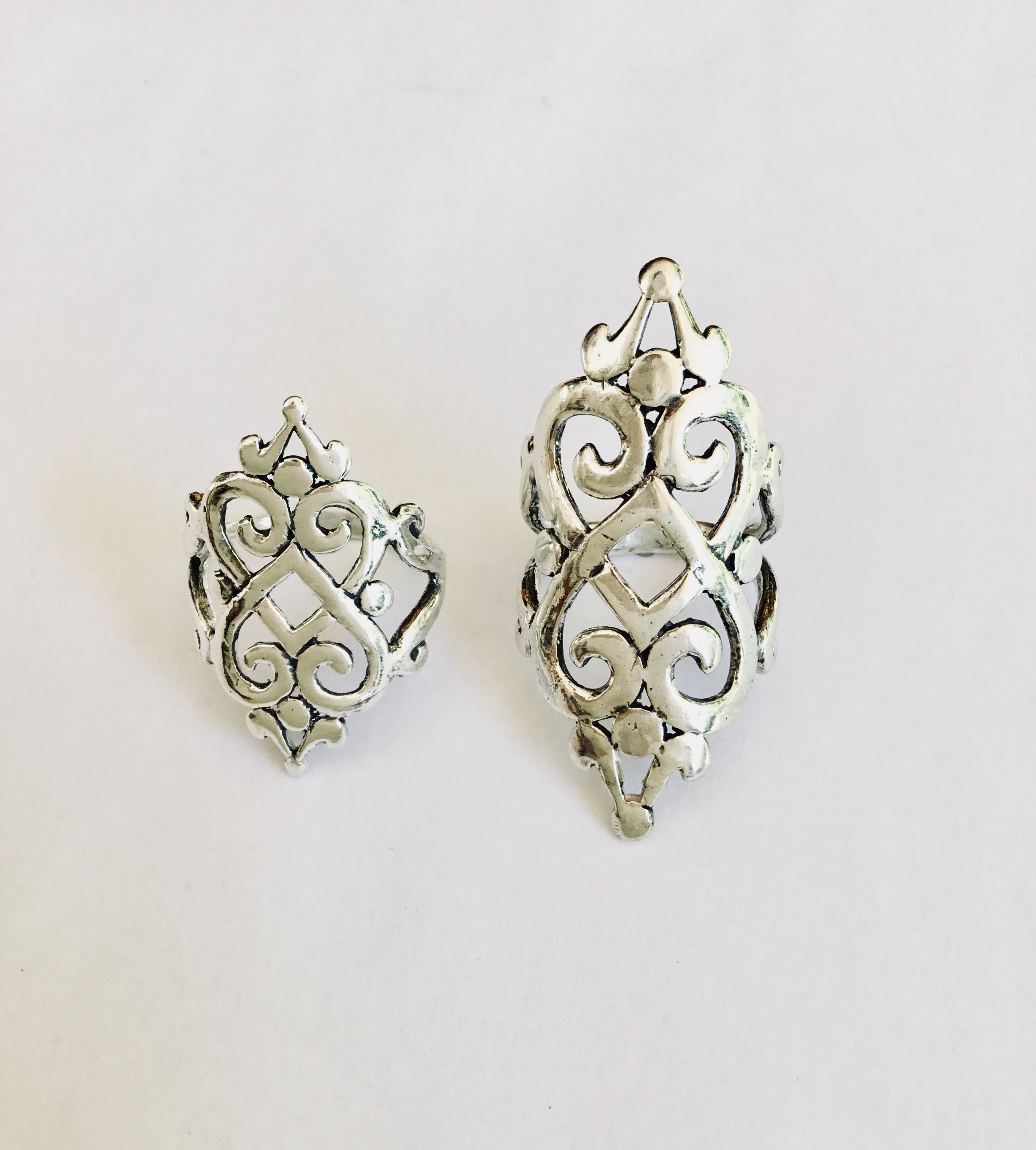 Double Lotus Heart Ring