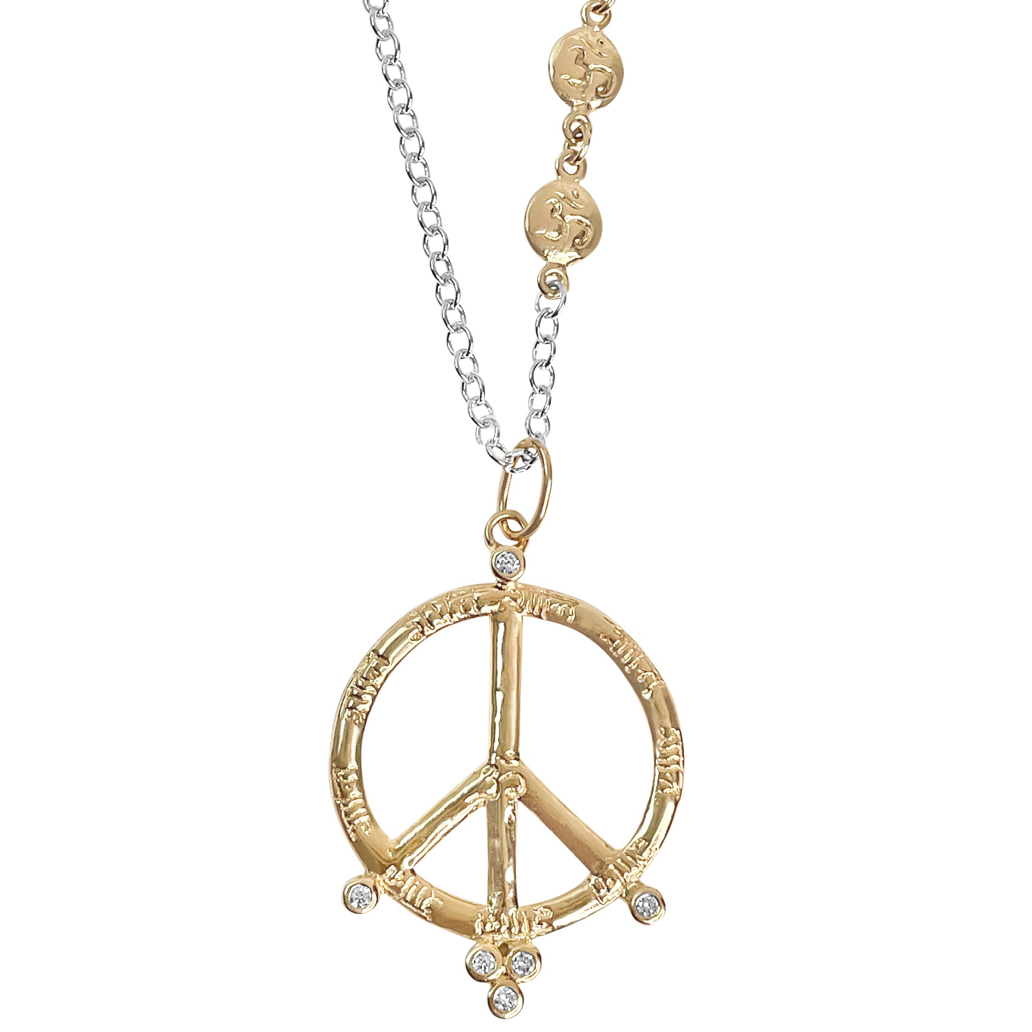 Peace Sign with Diamonds