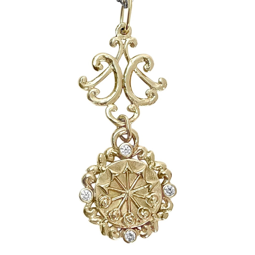 Lalita's Arrows with Diamond and Lotus Petals on Large Union Connector