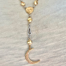 Load image into Gallery viewer, Crescent Moon and Sunray Mala
