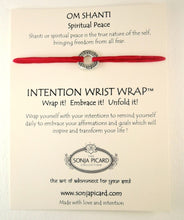 Load image into Gallery viewer, Om Shanti Wrist Wrap - Spiritual Peace
