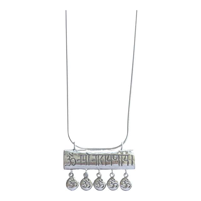 Om Namo Narayanaya Bar Necklace
