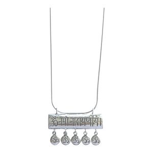 Om Namo Narayanaya Bar Necklace