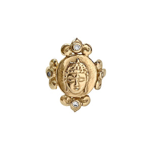 Baroque Lotus Buddha Ring