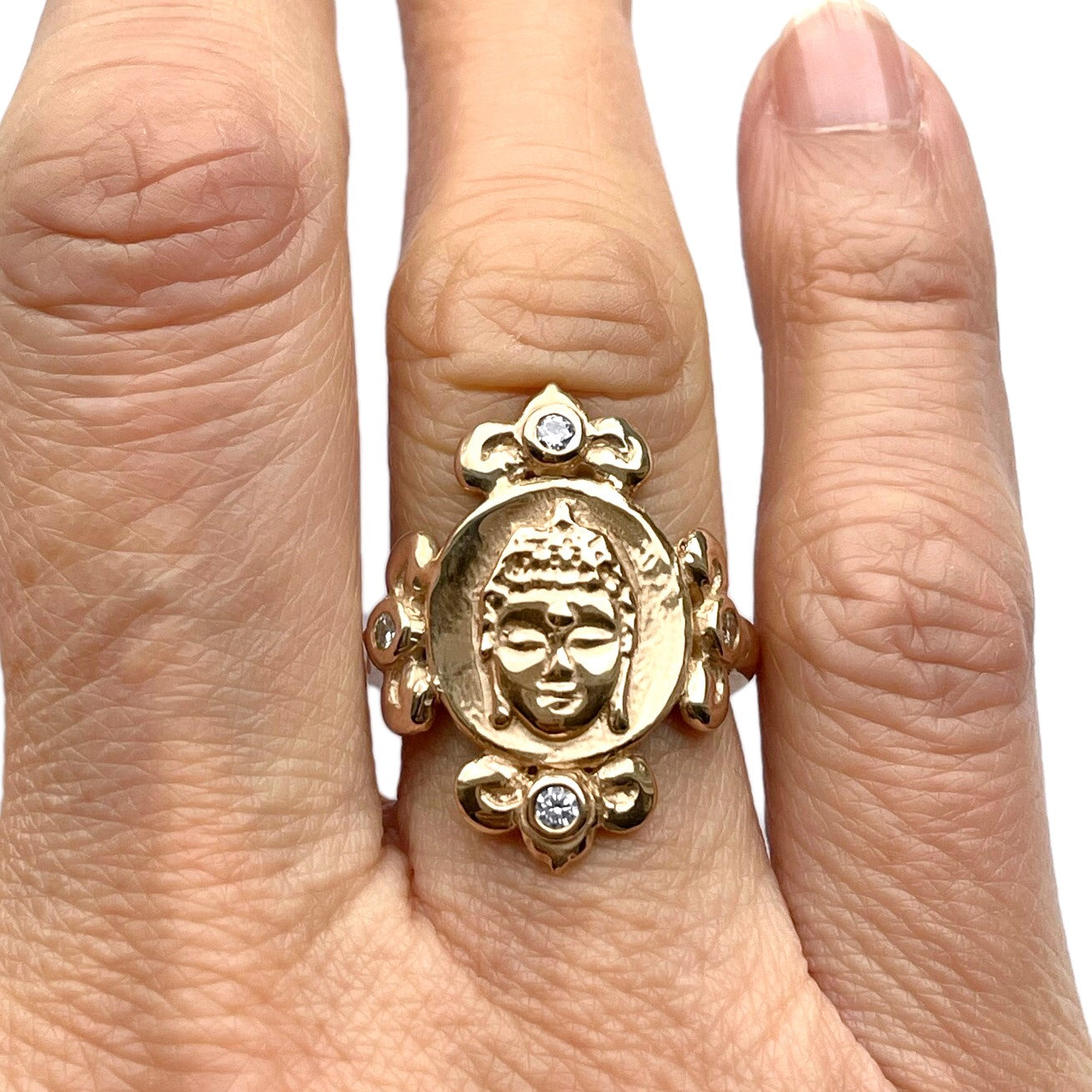 Baroque Lotus Buddha Ring