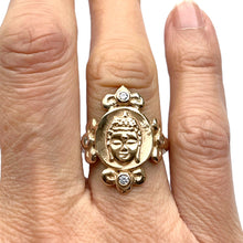 Load image into Gallery viewer, Baroque Lotus Buddha Ring
