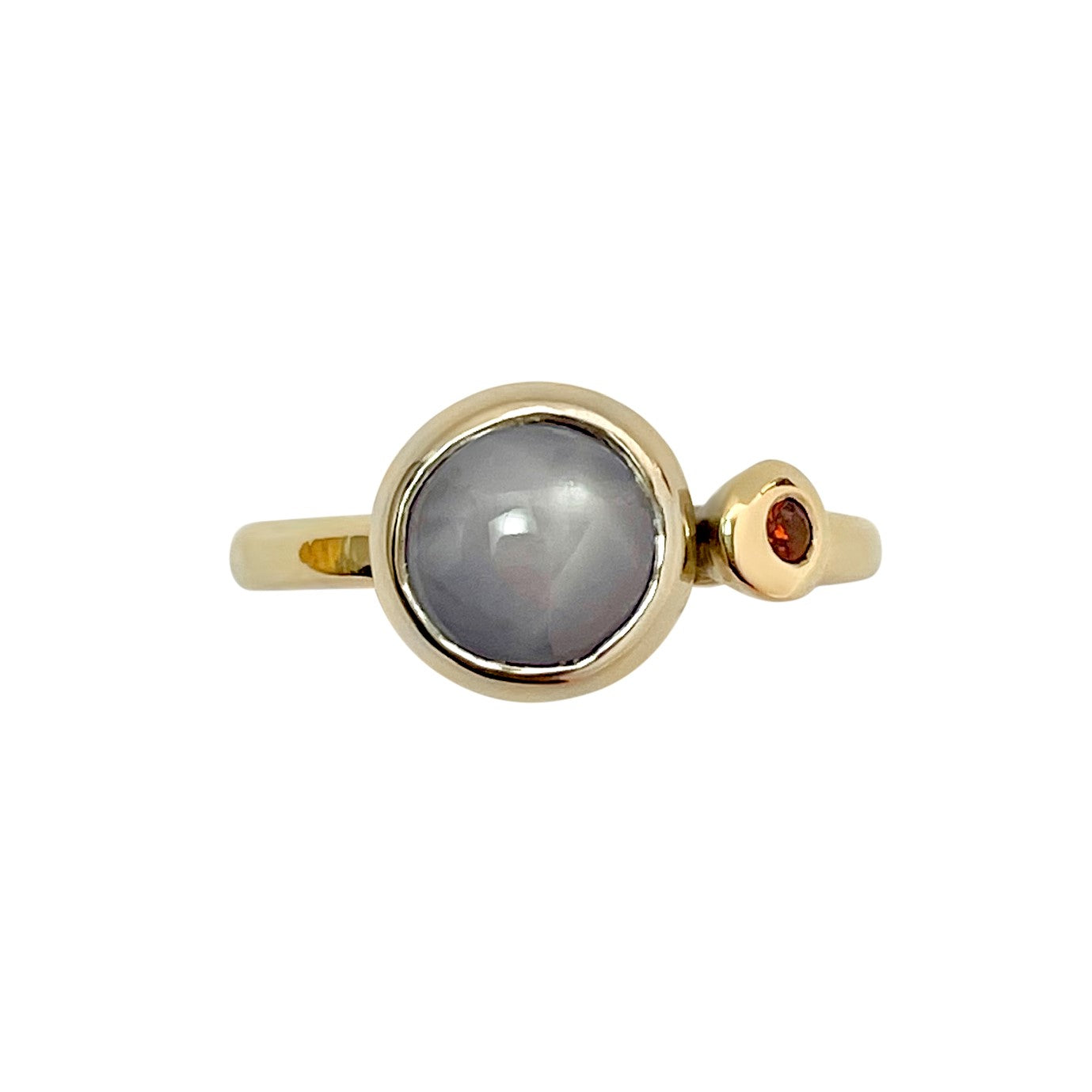 White Star Sapphire Stack Ring