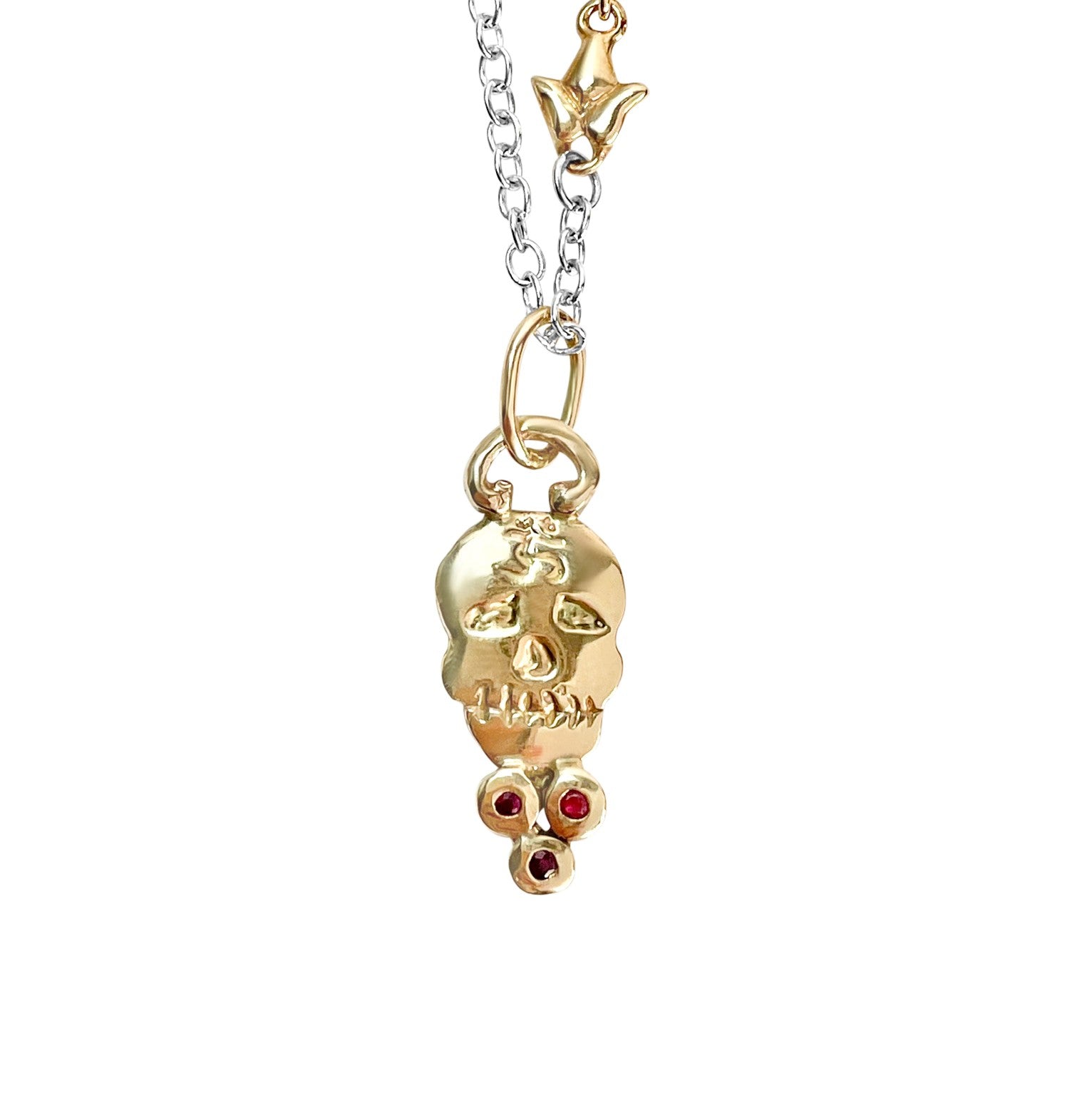 Skull with Triple Rubies
