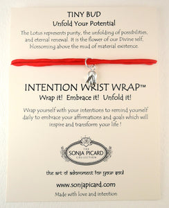 Tiny Lotus Bud Wrist Wrap - Unfold Your Potential