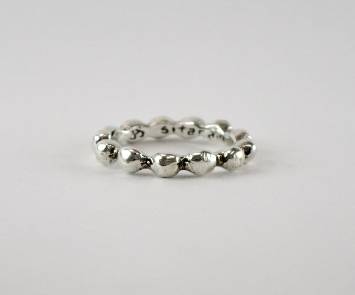 Large Bubble Ring (White Gold)